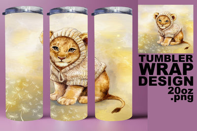 Fun tumbler wrap, perfect for crafting adventures! , Animals Sublimation HoodArtCraft 