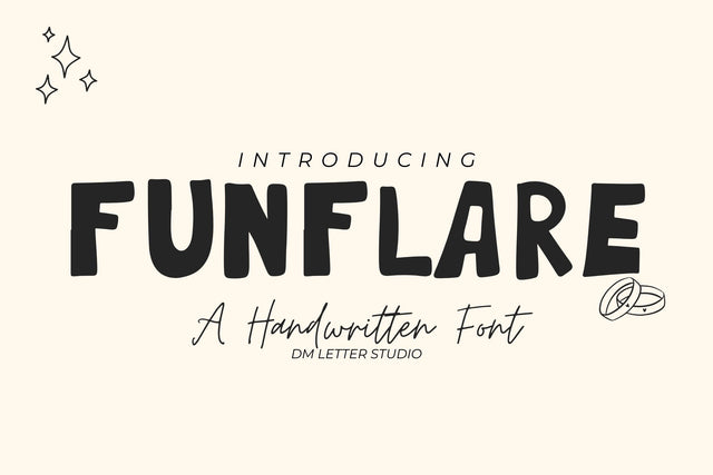 Funflare Font Dm Letter Studio 