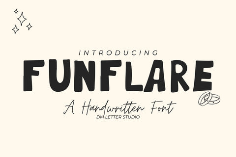 Funflare Font Dm Letter Studio 