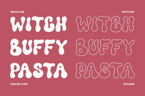 Funkie Retro Font Font Timur type 