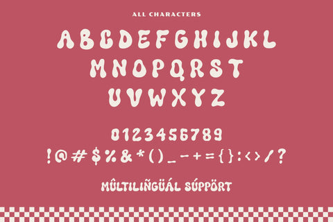 Funkie Retro Font Font Timur type 