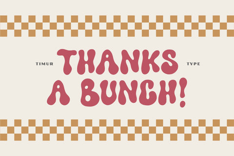 Funkie Retro Font Font Timur type 