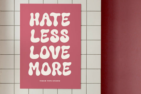 Funkie Retro Font Font Timur type 