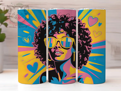 Funky Colorful Abstract Tumbler Wrap, Colorful Pop, Artistic Style, Vibrant Design, Creative Theme, Tumbler Wrap, Sublimation Design Sublimation Lara' s Designs 