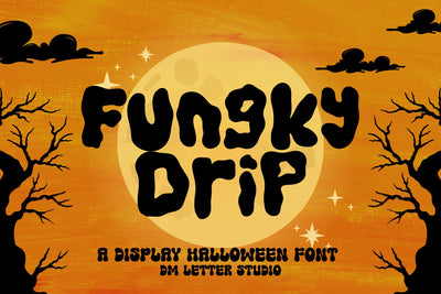 Funky Drip Font Dm Letter Studio 