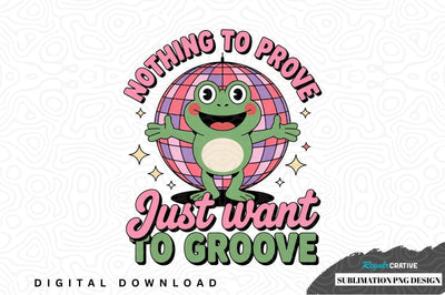 Funky frog disco sublimation design Sublimation Regulrcrative 