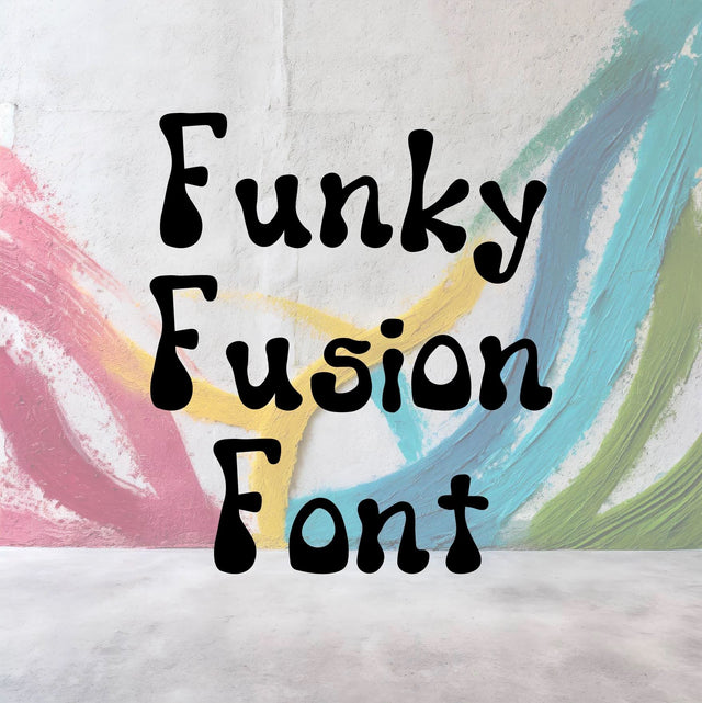 Funky Fusion Font OTF, Fonts for Crafting, Handwritten Font Font Crafting With Brenna 