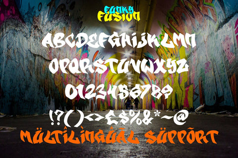 Funky Fusion - Graffiti Font Font Mozzatype 
