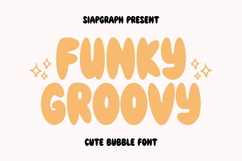Funky Groovy - Retro Bubble Font Font Masyafi Studio 