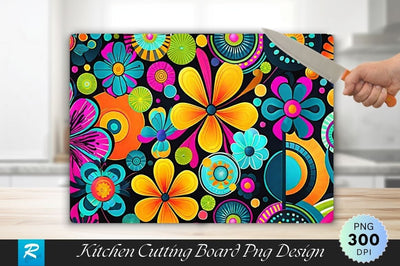 Funky Pattern Background Wallpaper Cutting Board Sublimation Regulrcrative 