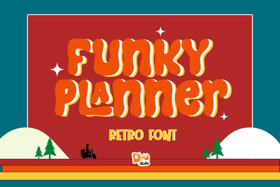 Funky Planner Font Dm Letter Studio 