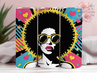 Funky Pop Art Abstract Tumbler, Pop Art, Colorful Wrap, Sublimation Art, 20oz Tumbler, Modern Theme, Bold Design Sublimation Li Zamperini 
