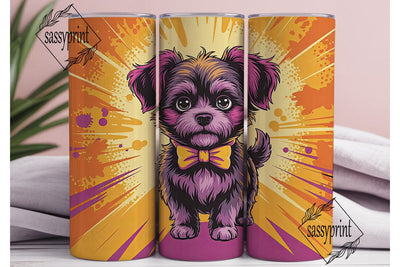 Funky Pup 20oz Tumbler Wrap Sublimation sassyprint 