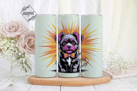 Funky Pup 20oz Tumbler Wrap Sublimation sassyprint 