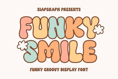 Funky Smile - Funky Groovy Font Font Masyafi Studio 