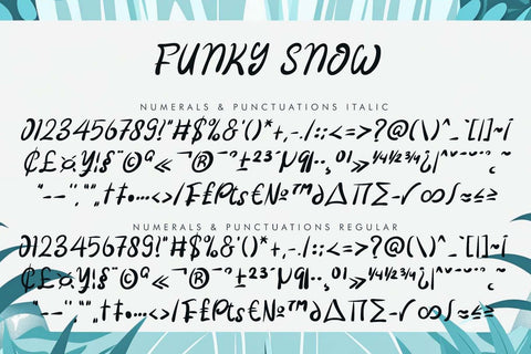 Funky Snow Font Prasetya Letter 