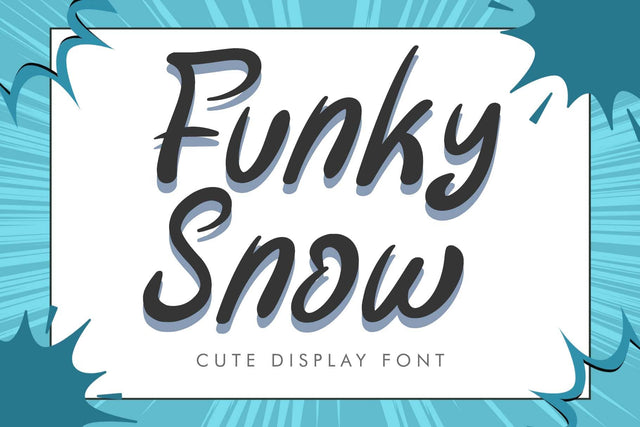 Funky Snow Font Prasetya Letter 