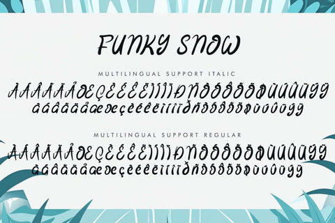 Funky Snow Font Prasetya Letter 