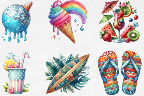 Funky Summer Sublimation Clipart Sublimation SVGista 