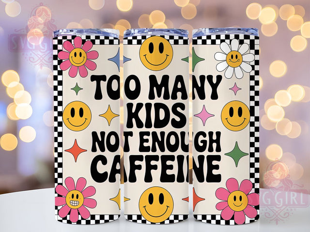 Funny 3D Exhausted Mom Life Tumbler, Inflated Motherhood Wrap, 20oz Tumbler Sublimation, Sarcastic Mom Design, Caffeine Crisis Tumbler, Funny Parenting Wrap, Exhausted Mom Sublimation Sublimation SvggirlplusArt 