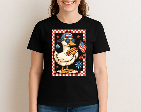 Funny 4th of July Duck SVG Patriotic USA Flag Hot Dog Cut File SVG BillahCrafts 