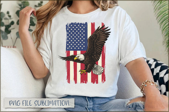 Funny 4th of July Eagle Sublimation Sublimation Shetara Begum 