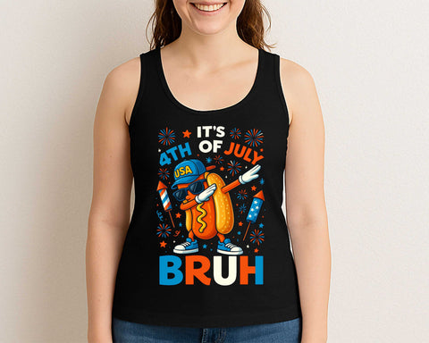 Funny 4th of July Hot Dog SVG Patriotic USA Dab Bruh Fireworks Cut File SVG BillahCrafts 