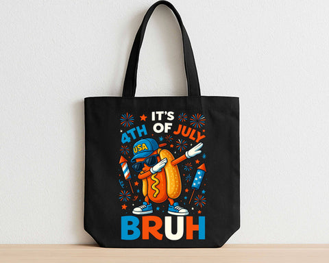 Funny 4th of July Hot Dog SVG Patriotic USA Dab Bruh Fireworks Cut File SVG BillahCrafts 