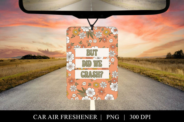 Funny Air Freshener |Retro Floral Car Freshie Sublimation Sublimation BijouBay 
