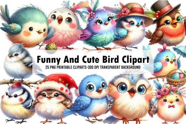 Funny And Cute Bird Clipart Sublimation Rupkotha 