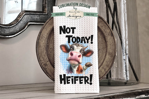Funny and Sarcastic Cows Sublimation Kitchen Dish Towel Designs Sublimation Ewe-N-Me Designs 