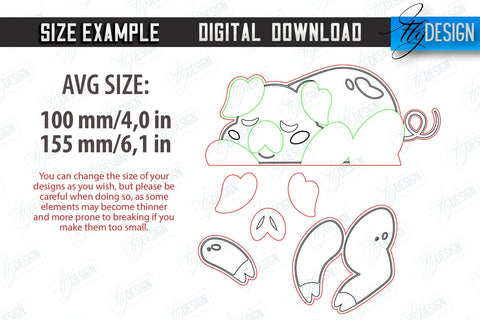 Funny Animals Shelf Sitters Laser Cut Bundle | Wooden Animals Figurine | CNC Files SVG Fly Design 