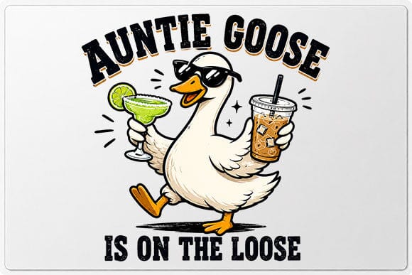 Funny Auntie Goose PNG | Aunt Gift Sublimation Digital Download SVG BillahCrafts 