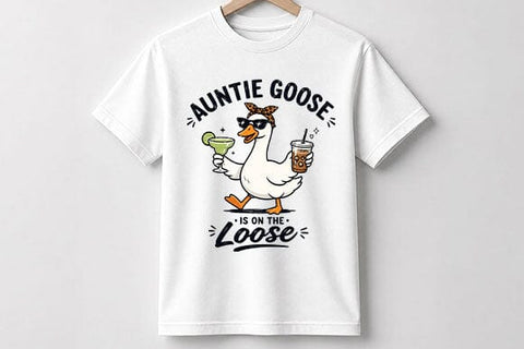 Funny Auntie Goose PNG Funny Aunt Gift Sublimation Design SVG BillahCrafts 