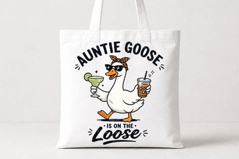 Funny Auntie Goose PNG Funny Aunt Gift Sublimation Design SVG BillahCrafts 