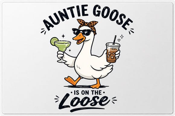 Funny Auntie Goose PNG Funny Aunt Gift Sublimation Design SVG BillahCrafts 