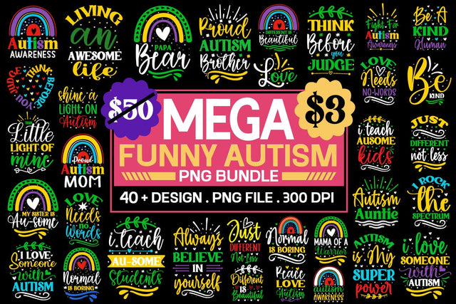 Funny Autism Svg Bundle SVG designmaster24 
