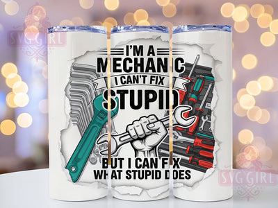 Funny Auto Mechanic Garage Tumbler, Auto Shop Humor, Car Guy Present, Automotive Quote Cup, Garage Humor Gift, Mechanic Joke Design, Car Repair Quote Sublimation SvggirlplusArt 