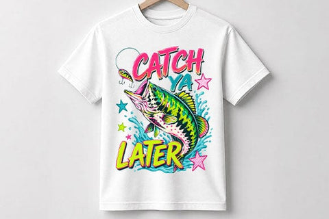 Funny Bass Fishing PNG Catch Ya Later Sublimation Design SVG BillahCrafts 
