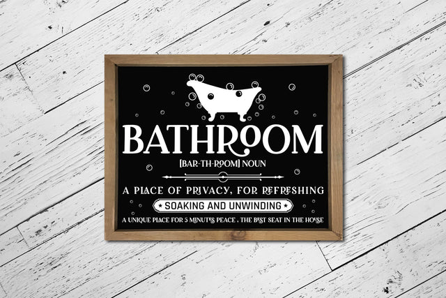 Funny Bathroom Sign SVG SVG CraftLabSVG 