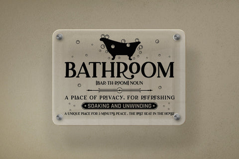 Funny Bathroom Sign SVG SVG CraftLabSVG 