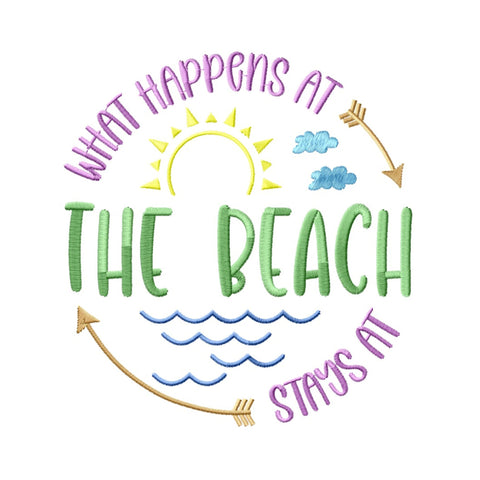 Funny Beach Embroidery Designs Bundle - Summer Humor, Coastal Quotes, Beach Vibes, Digital Download, 6 Embroidery Patterns for Machine Embroidery/Applique DESIGNS HappyDesignStudio 