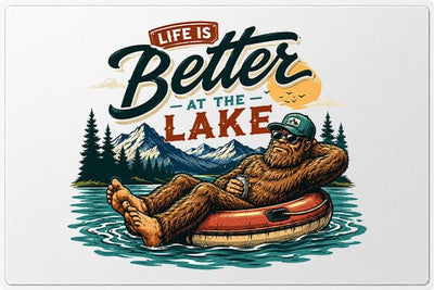 Funny Bigfoot Lake Life PNG | Lake Vacation Sublimation Design SVG BillahCrafts 