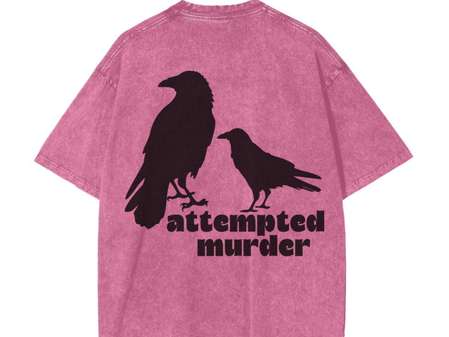Funny Bird Svg, Attempted Murder Crow Svg SVG DesignDestine 