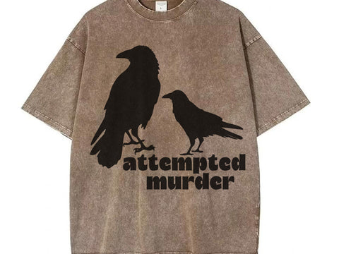 Funny Bird Svg, Attempted Murder Crow Svg SVG DesignDestine 