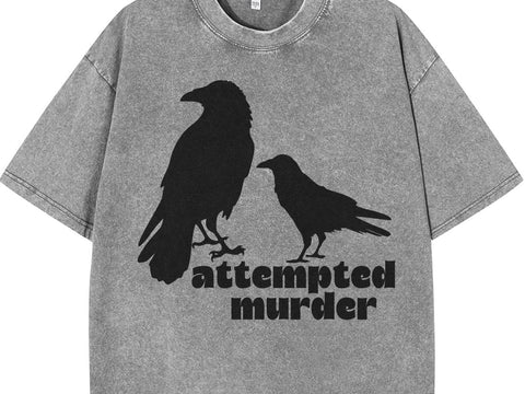 Funny Bird Svg, Attempted Murder Crow Svg SVG DesignDestine 