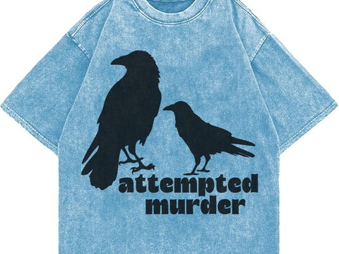 Funny Bird Svg, Attempted Murder Crow Svg SVG DesignDestine 