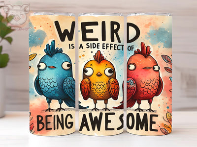 Funny Birds 20oz Tumbler Png, Straight & Tapered Tumbler Png, Watercolor Bird Tumbler Png, Digital Download PNG Sublimation Lara' s Designs 