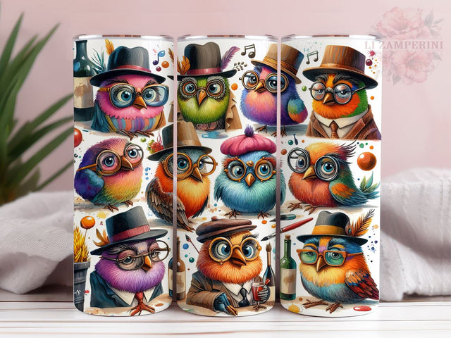 Funny Birds 20oz Tumbler Wrap PNG, Sassy Gift Tumber Png, Straight & Tapered Tumbler Wrap, Instant Digital Download Sublimation Li Zamperini 