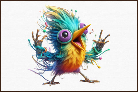 Funny Birds Clipart Bundle Sublimation designartist 